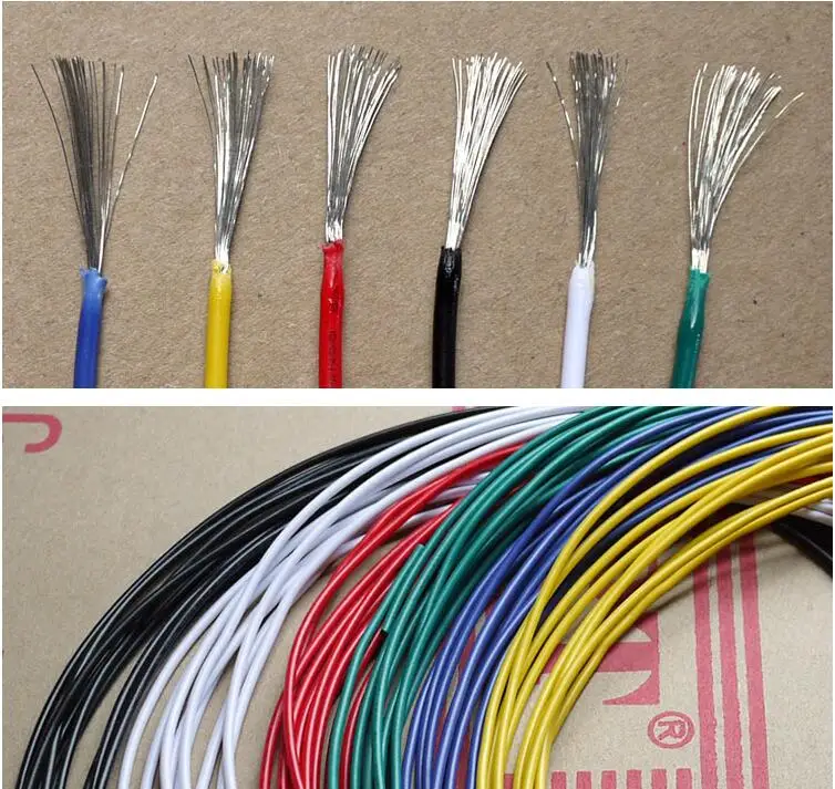 

24AWG 22 20 18 16 14 12AWG UL1015 PVC Tinned Copper Stranded environmental electronic Wire Cable Cord 600V 105C
