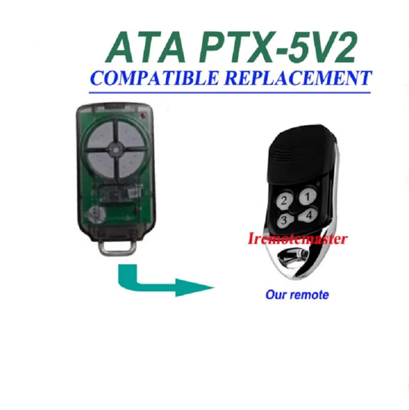 

For ATA PTX-5v2 garage door remote control Rolling code 433.92MHZ free shipping
