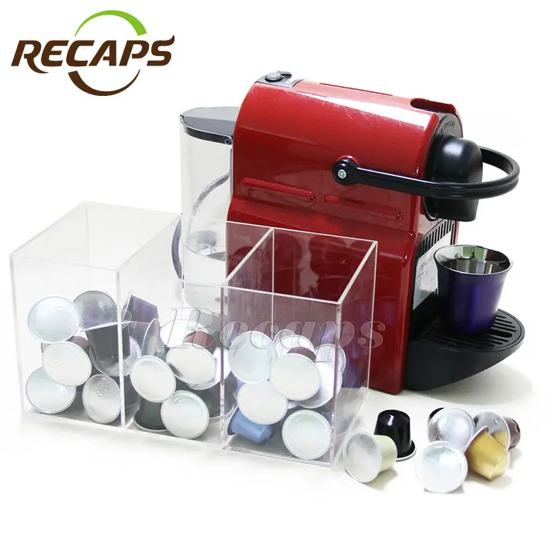 24*12*13 cm Acrylic Coffee Capsule Storage Holder box Holding 120 pcs