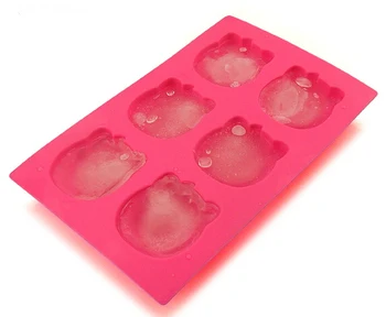 

6 Holes Soft Silicone Ice Cube Summer Children Ice Mold