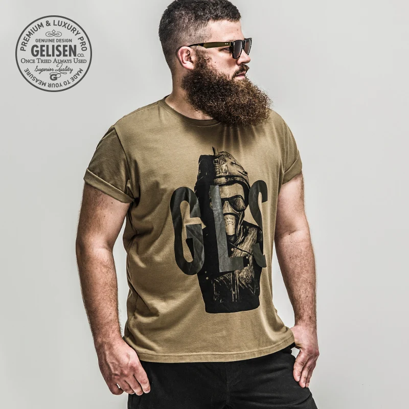 GELISEN Mens Luxury Clothing Top Brand Summer Style Plus