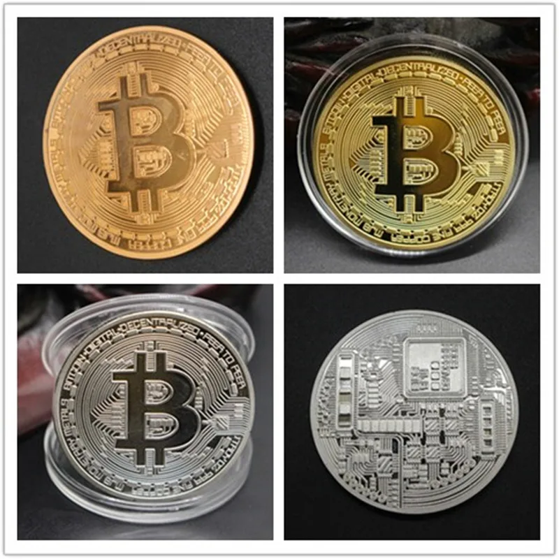 OL Gold Plated Bitcoin Coins Collectible BitCoin Art Collection Gift ...