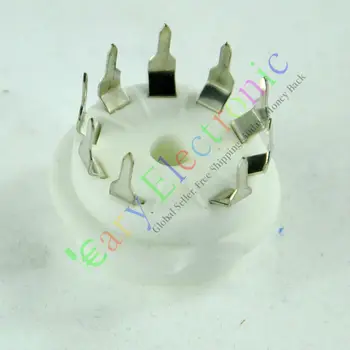 

Wholesale and retail 20pcs 9pin PCB Ceramic vacuum tube socket valve base 12AX7B 12AU7 ECC83 ECC82 DIY free shipping