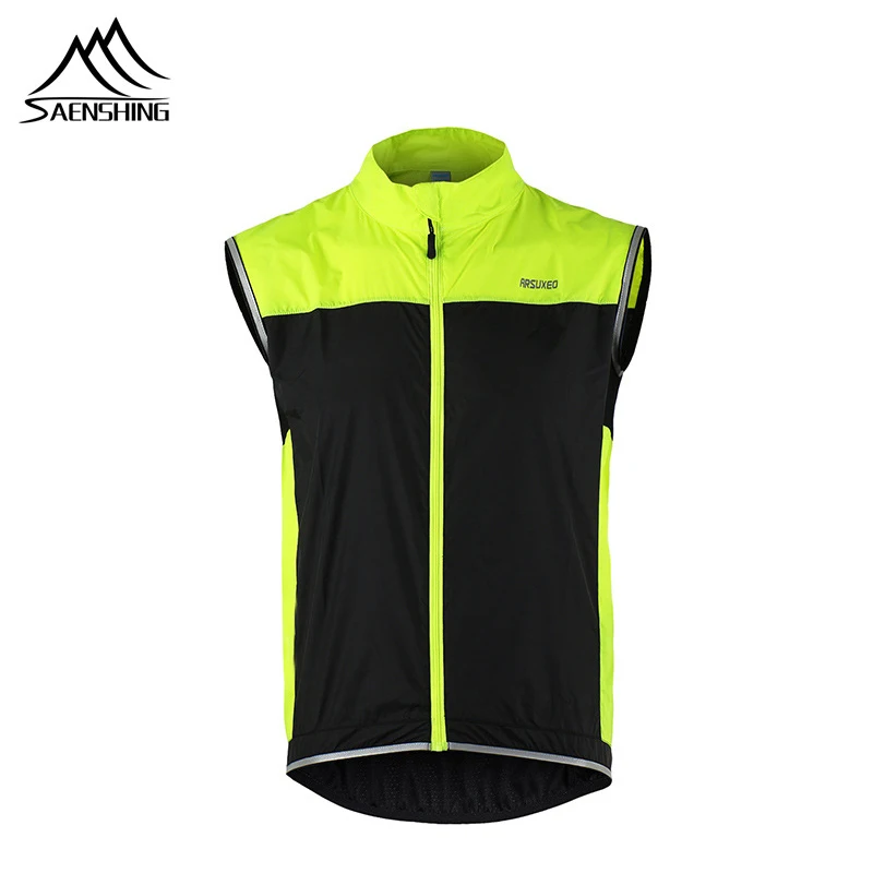 

Men Cycling Vest Windproof Waterproof Breathable Reflective Clothing MTB Bike Bicycle Cycling Sleeveless Jacket