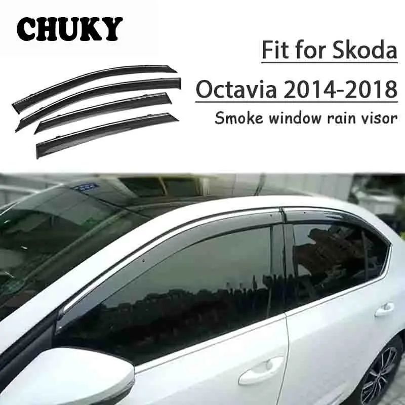 Chuky 4 шт. ABS Авто Стайлинг окна солнцезащитные козырьки тенты укрытия дождевой щит