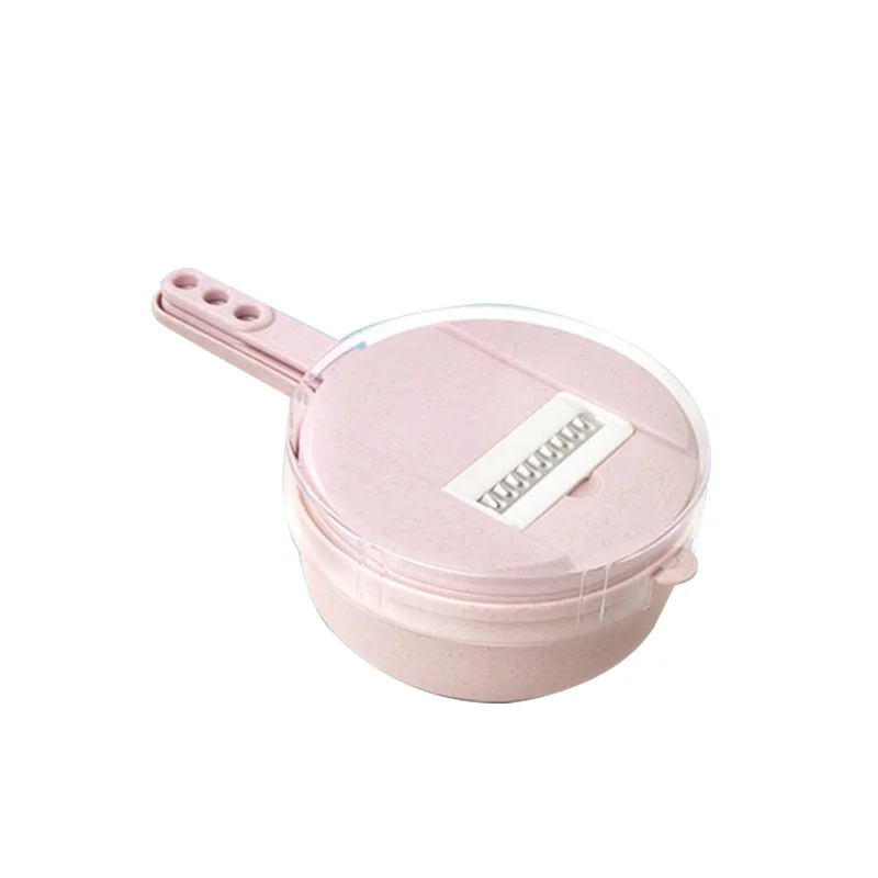 pink Слайсер овощерезка Картофелечистка морковь лук Терка с ситечком овощерезка 8 в 1 кухонные аксессуары - Цвет: pink