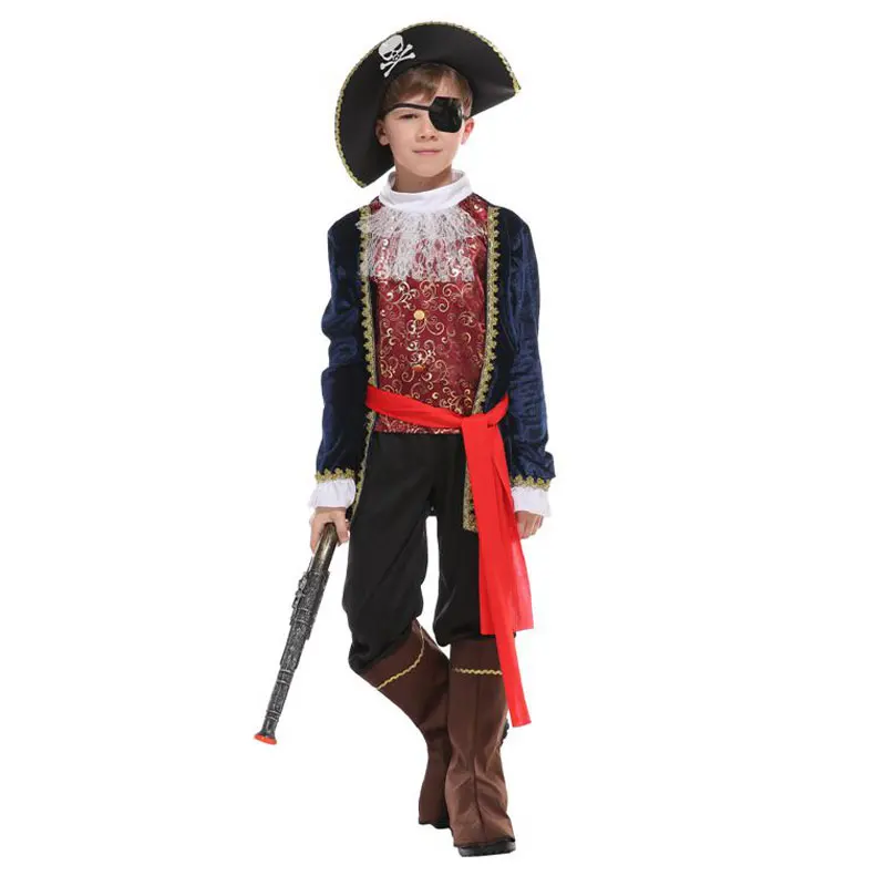 Umorden Halloween Costumes for Boys Pirate Captain Costume One Eye