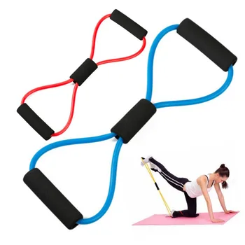

Resistance Band Outdoor Workout Equipments Fitness Training Sport Strength Elastic Tube Bands Exercise Yoga Body Building 8 Type