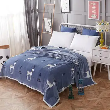 

100% Polyester Blanket Winnter Warm Blanket Flannel Fleece Throw Blankets Bedspread Bed Sheet for Sofa/Airplane/Bedding/Travel