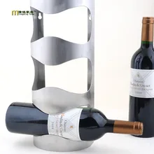 1 STÜCK Neue Mode edelstahl wein halter hängen mode bar weinregal kreative wein rahmen wand verdickung weinregal KJ 3003