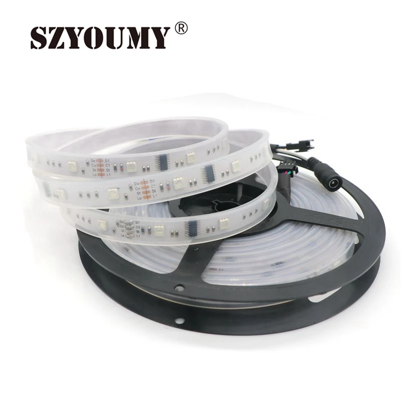 SZYOUMY DC12V 5M 6803 IC Dream волшебный цвет Светодиодная лента 5050 RGB светодиодная