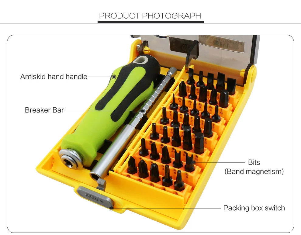 37 в 1 Прецизионная отвертка Torx Набор инструментов для ремонта оборудования(8914