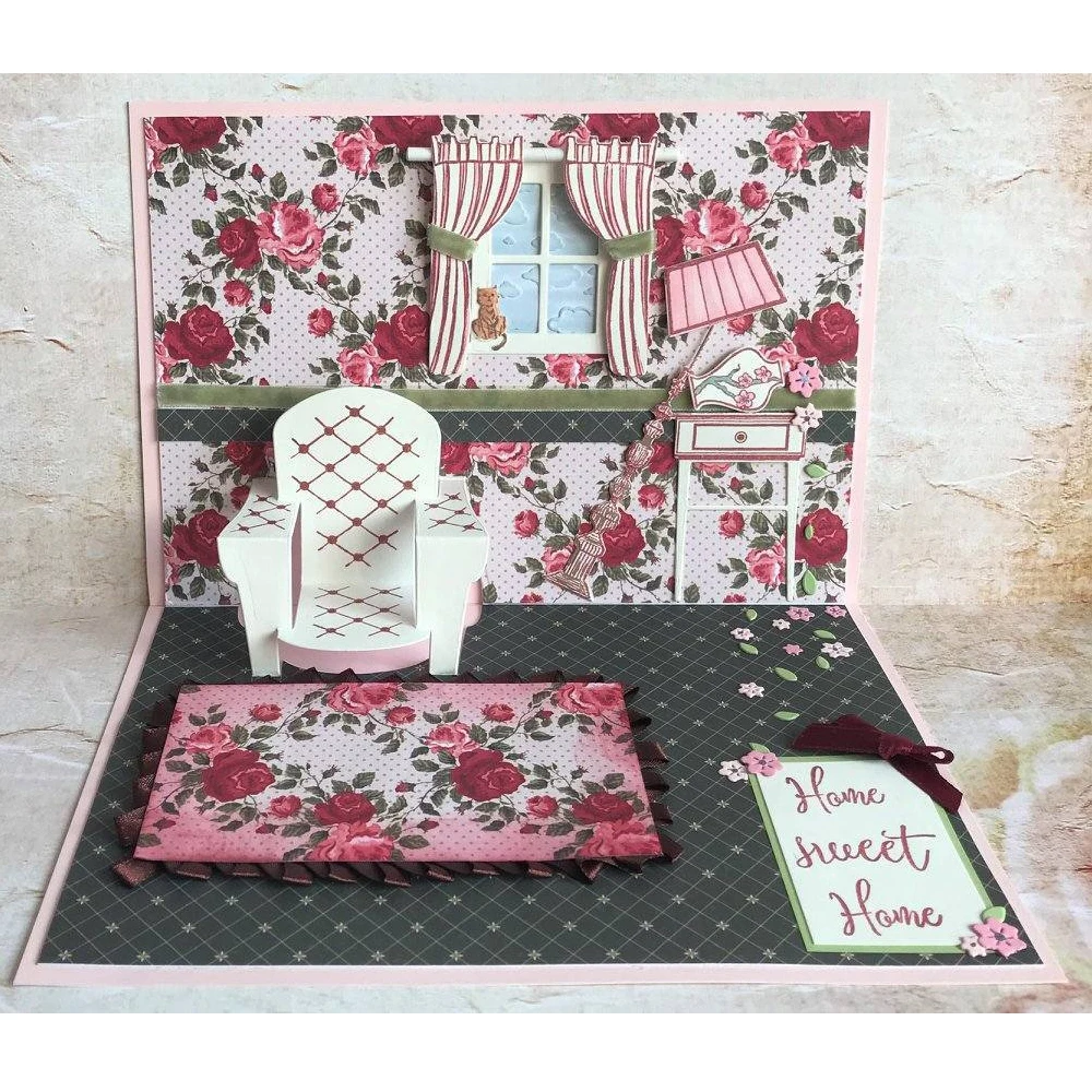 Us 2 26 34 Off Home Furniture Chair Shape Metal Cutting Dies Stencil Scrapbook Album Embossing For Gift Card Making Handcraft Decor In Cutting Dies