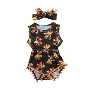 

Newborn Baby Girls Clothes Set Bee Rompers Jumpsuit Outfits Sunsuit 2PCS Clothes