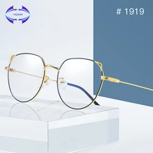 VCKA компьютерный анти-синий светильник, очки кошачий глаз, сплав, оправа, очки, Ретро стиль, для женщин, очки для геймеров, для мужчин, UV400