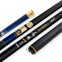 Портативный углеродного волокна озера/ручная Удочка рыболовная удочка ручной стержень 3,6/4,5/5,4/6,3/7,2 м супер короткие супер легкие рыболовные снасти