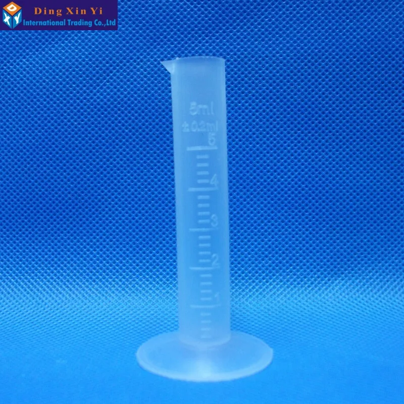 10PCS/LOT 5ML Plastic measuring cylinder Laboratory Cylinder graduated