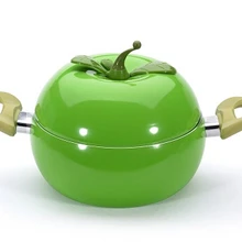 Модный Зеленый фруктовый суповый горшок фруктовый горшок антипригарный горшок электромагнитная печь общего использования