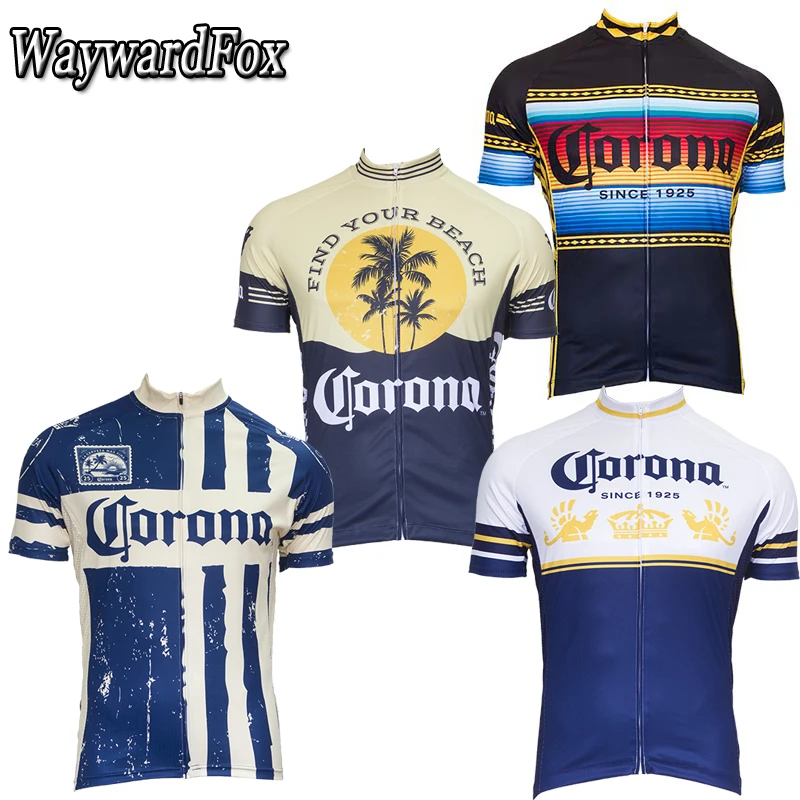 

2019 NEW cycling Jerseys blue black white classic beer Cycling Clothing top shirt bicycle wear ropa ciclismo maillot bike shirt