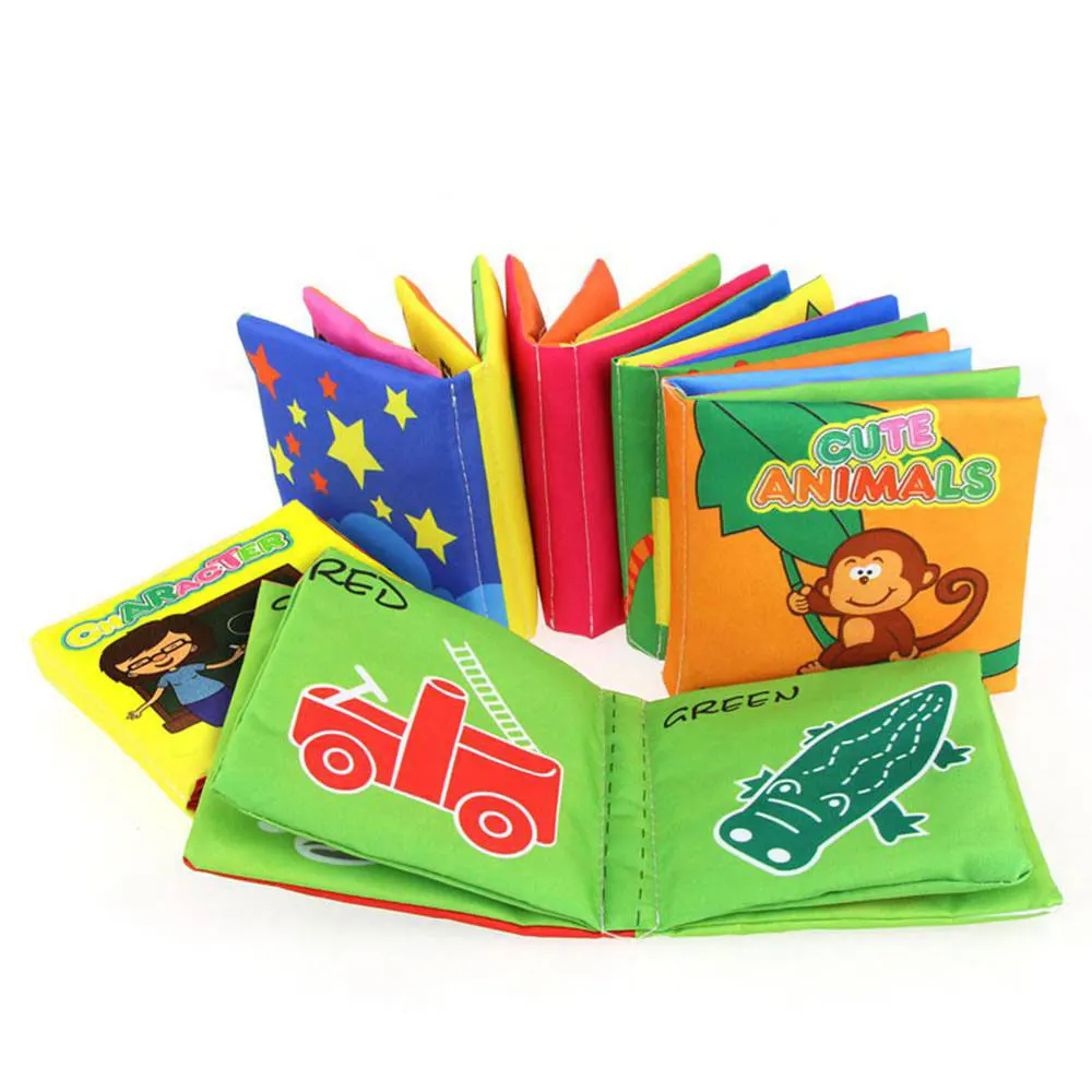 

JMao Baby Toys Education Cloth Book Intelligence Development Book Baby Early Learning Educational Readings Infant Toys