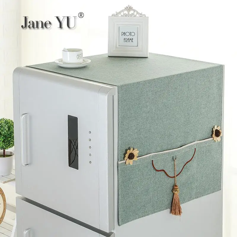 Gorgeous Lai Refrigerator Dust Cover Cloth Household Refrigerator Cover Cloth Modern Double-door Dust-proof Cloth Washing Gorgeous Lai Refrigerator Dust Cover Cloth Household Refrigerator Cover Cloth Modern Double-door Dust-proof Cloth Washing