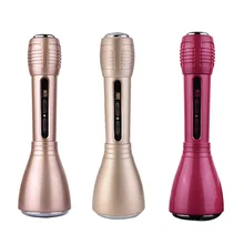 2 in 1 Wireless Bluetooth Microphone Karaoke Player Condenser Microphone With Mic Speaker Ktv Sing For iPhone Samsung PC Tablet