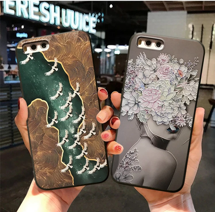 3D рельефный чехол для iPhone X 7 Plus 8 6 6S 5 5S SE Xs Max XR чехлы Xiaomi Mi A1 A2 Redmi Pro S2 5A 4A 6A Note 4X 3