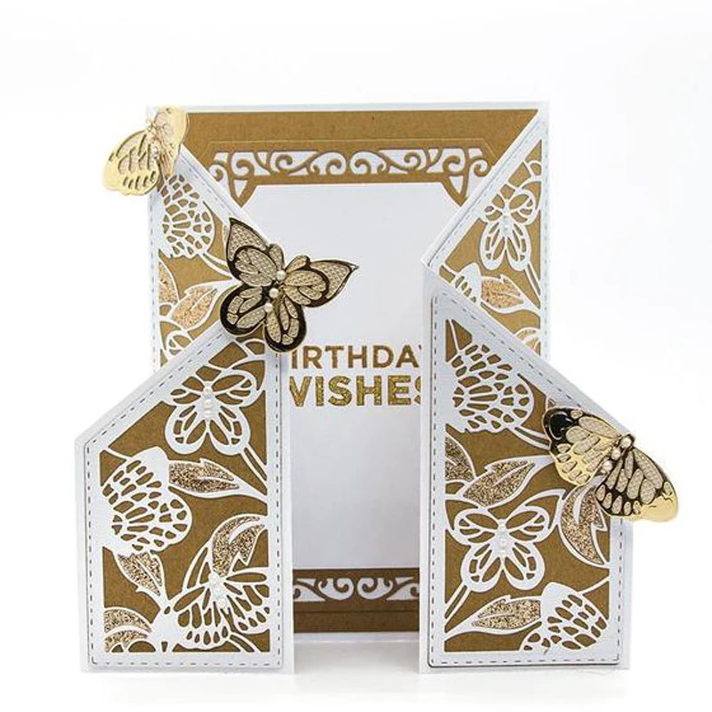

2019 dies Lace Folder Box Photo Frame Metal Cutting Dies Stencil For DIY Scrapbooking dies Paper Card Making Craft Embossing Die