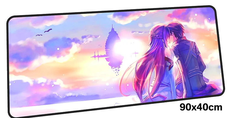 Коврик для мыши Sword Art, геймер 90x40 см, коврик для мыши, гелевый игровой коврик для мыши, Подарочный коврик для мальчика, коврик для мыши, стол для компьютера, аксессуары для мыши