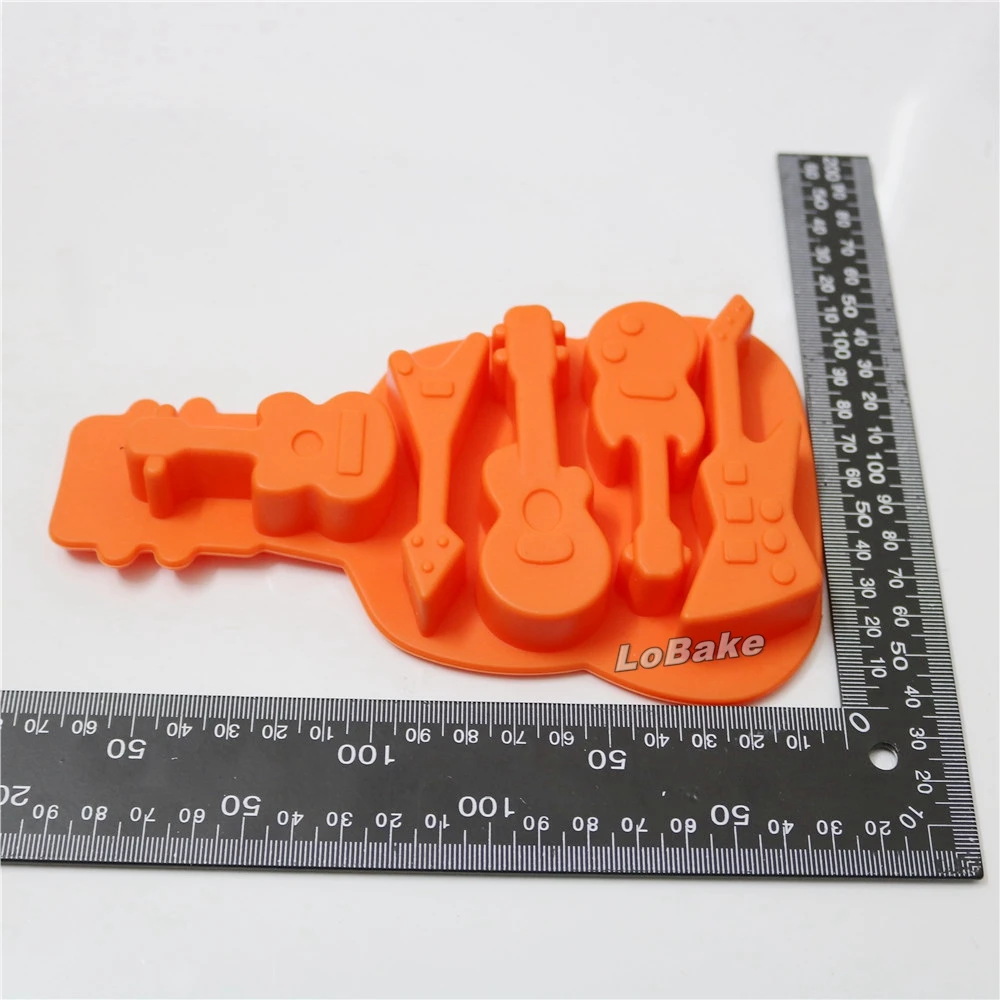 5 видов формы гитары силиконовая форма для конфет и шоколада сахарное ремесло