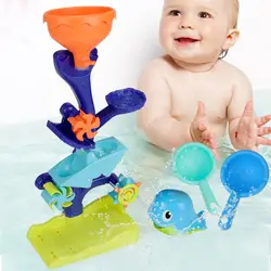 Новые милые малыши Животные Игрушки для ванны ПВХ поплавок сжимаемая игрушка со звуком детские игрушки для ванной комнаты Детские