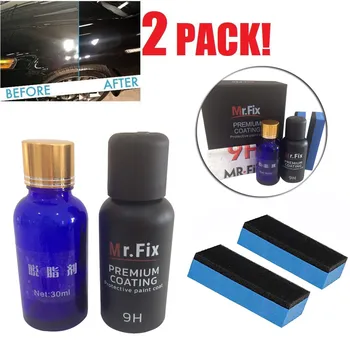 

2019 High Quality Mr fix 9H Car Oxidation Liquid Ceramic Coat Hydrophobic Glass Coating Spray Set Drop Shipping