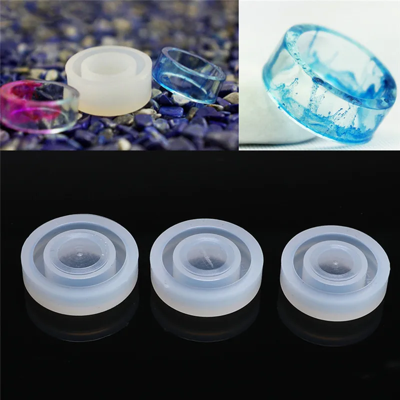 

3pcs/set Round Flexible Silicone Earring Ring Mold DIY Jewelry Making Craft Mould Tool Handmade Dried Flower Resin Making Crafts