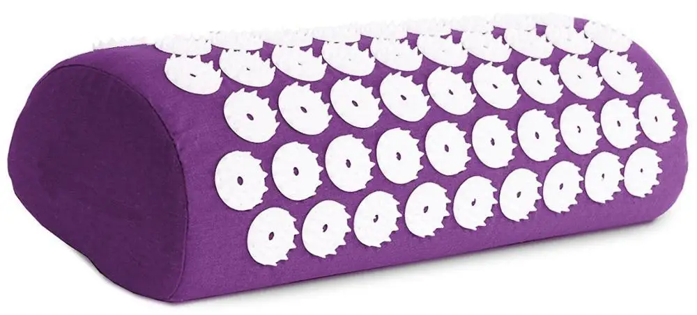 Purple Pillow Коврик/подушка 2 варианта) фитнес Йога акупрессура коврик Пилатес Йога коврик Спайк Подушка для спины/шеи боли рельефная мышца релаксации - Цвет: Purple Pillow
