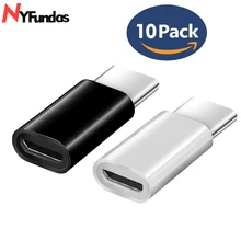 NYFundas 10 шт. Micro Usb для Usbc адаптер для One plus 6 5 5T Oneplus 6 sony Xperia Xa2 Zte Axon 7 Mini Xiaomi MiMax 3 Usb type-c