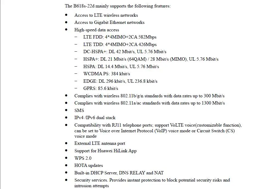 Huawei B618 LTE Cat11 беспроводной шлюз плюс 2 шт TS9 антенна