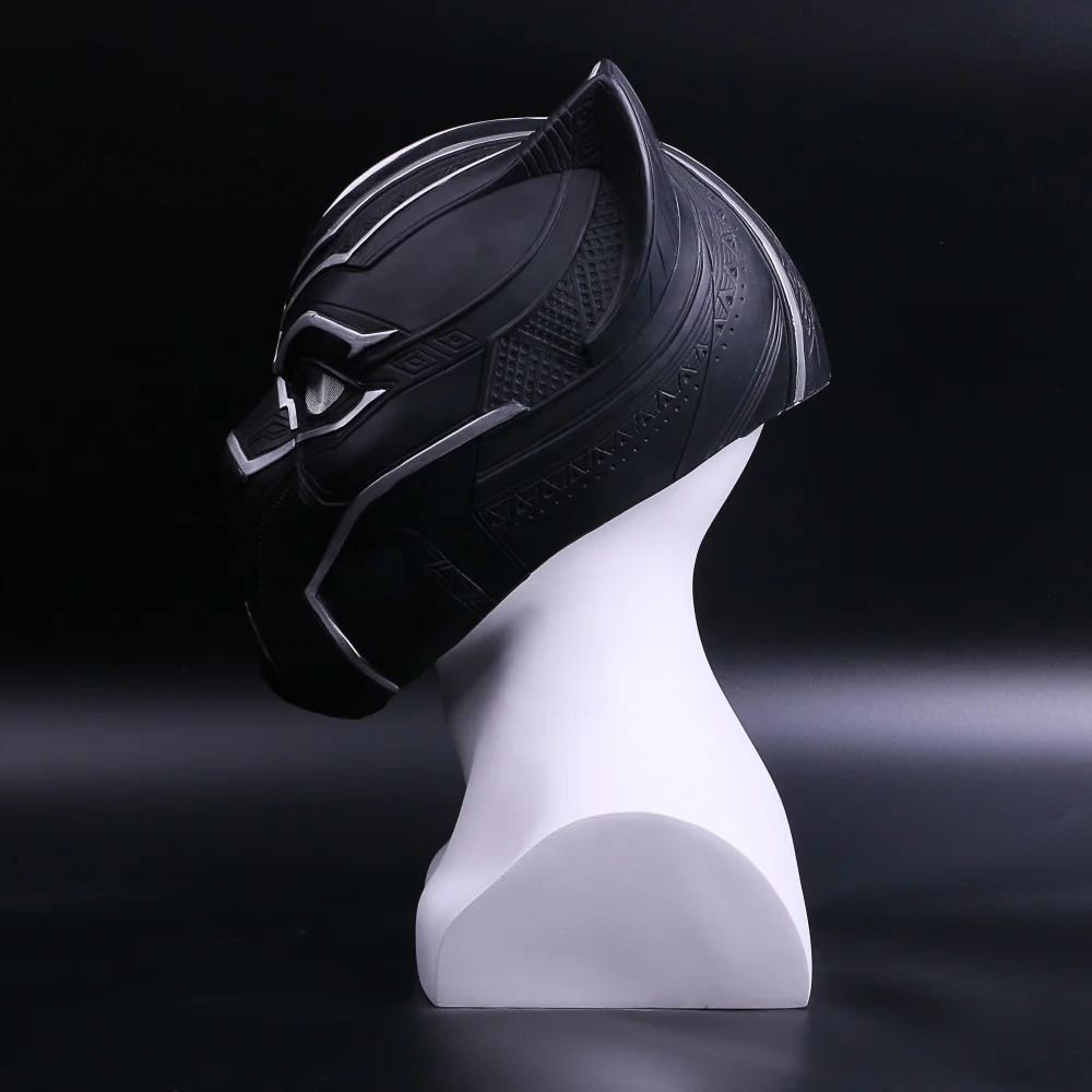 2017 New Captain America Helmet With light Black Panther Helmet Civil War Cosplay Mask Halloween Party Prop (7)