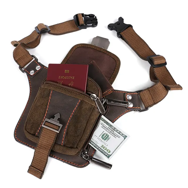 Belt bag Mini Retro Fashion Portable Waist Bag Purse Wearable Vintage Canvas Leisure Tourism Waist Packs Tactical fanny pack 6