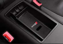 Novo Plástico ABS Preto Inner Recipiente Bandeja Caixa de Luva de Armazenamento Secundário Organizado Braço de Controle Para Audi A3 S3 2012-2017