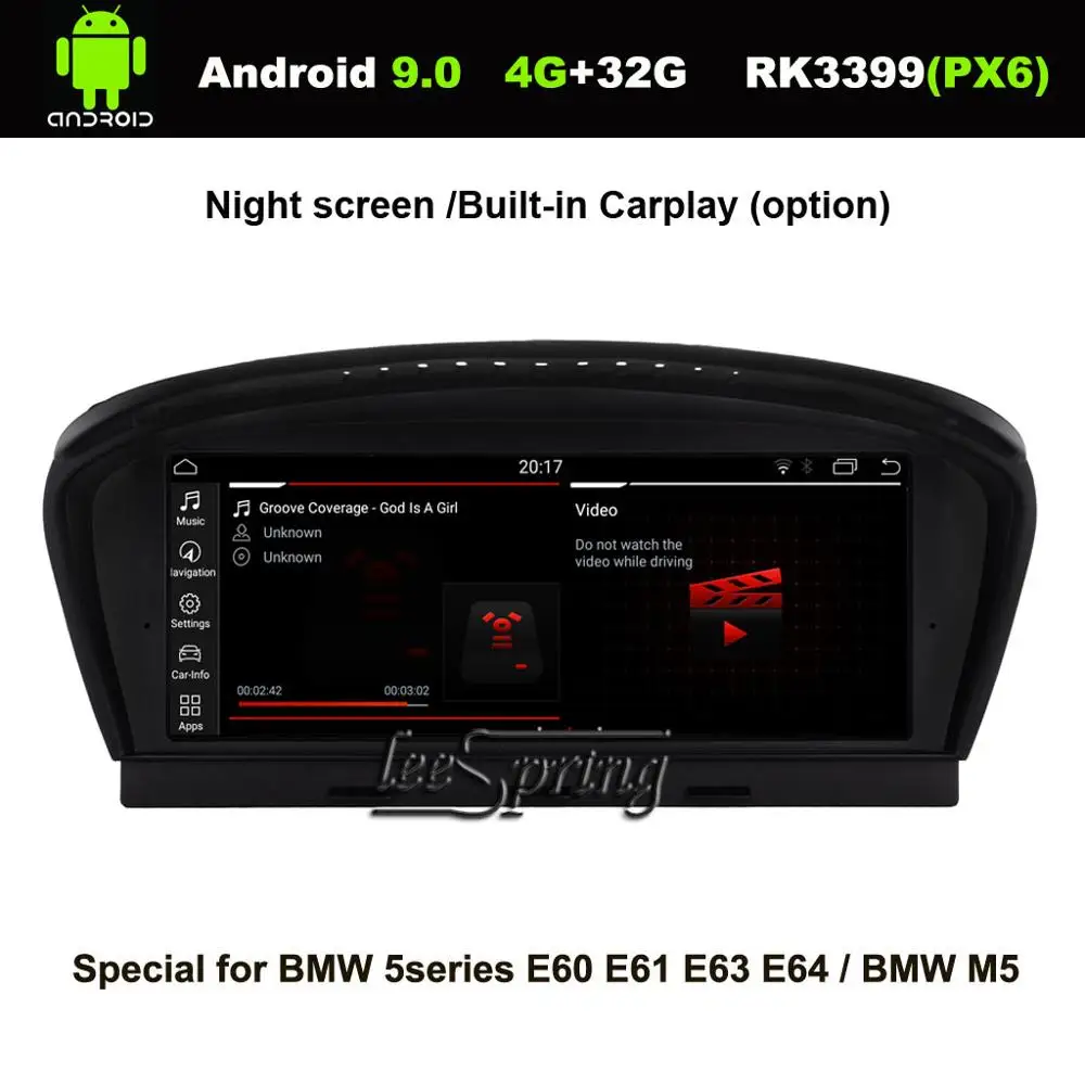 

8.8 inch IPS Screen Android 9.0 Car GPS Navigation for BMW 5 series E60 E61 E63 E64 M5 (2005-2010) Car Multimedia Player