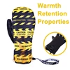 JACKCOME Five Finger Design Warm and Comfortable Waterproof Windproof Skiing    Snowboard Snowmobile Gloves 6