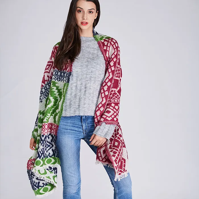 

2019 new winter plaid scarf women worsted cashmere beige cozy checked blanket oversized wrap shawl tartan plaid scarf