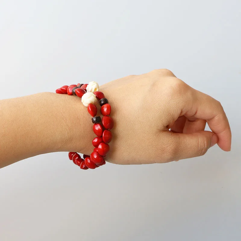 Natrual-Wood-Jequirity-Bean-With-Lucky-Lotus-Bodhi-Seed-Two-Row-Amulet-Bracelet-Prayer-Healing-Jewelry-For-Love-Couples-Reikinn-BSM011 (2)