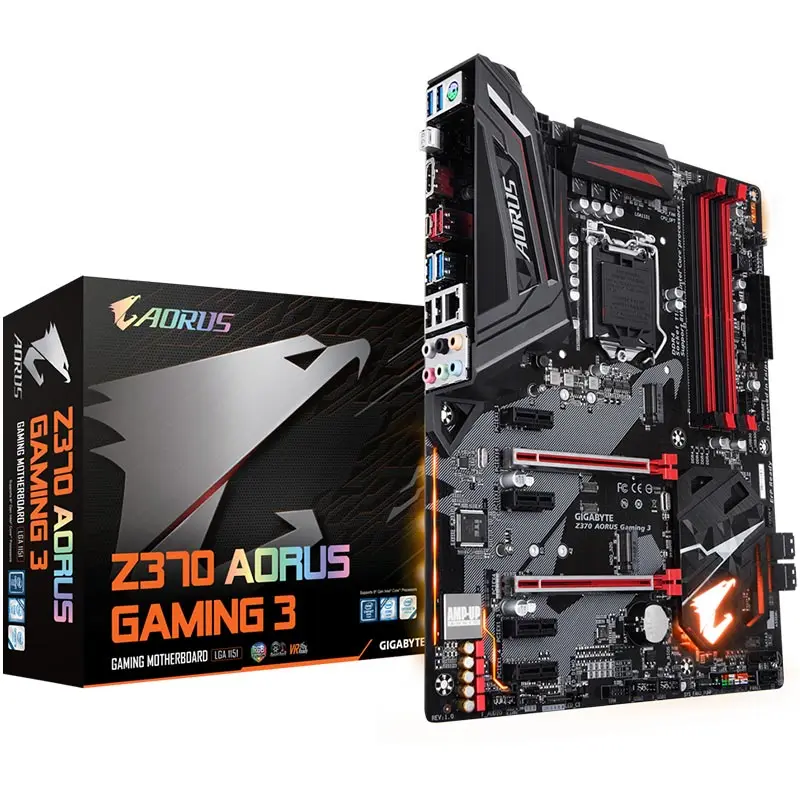 Новая материнская плата для Gigabyte Z370 AORUS Gaming 3 LGA1151 DDR4 PCI-E3.0 SATA3 USB3.0 поддержка i3 8100 i5