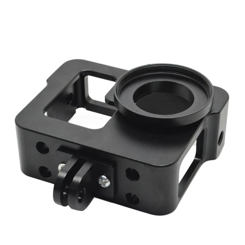 For Gopro Camera CNC Aluminum Frame Protection Housing Case Set with Screw Rope for GoPro Hero 4