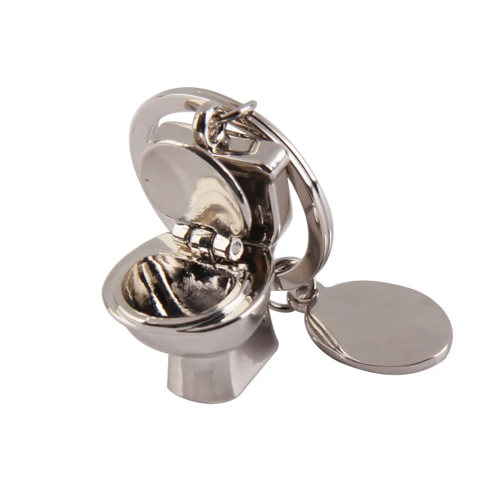 

Mini Bathroom Closestool Key Ring Mini Chain Keychain Cute Creative