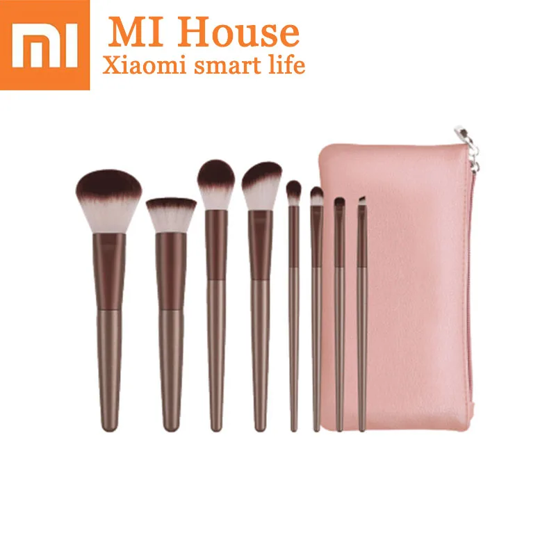 

Xiaomi DUcare 8Pcs Makeup Brushes Professional Cosmetics Brush Set Scattered Powder Brush Foundation Brush PU Soft Makeup Bag