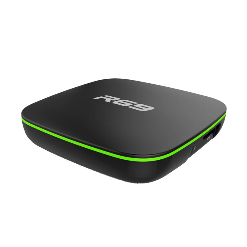 R69 Smart Android 7,1 tv Box 2 Гб 16 Гб IP tv H3 четырехъядерный WiFi 2,4 ГГц 1G8G телеприставка 1080P HD Поддержка 3D фильмов медиаплеер