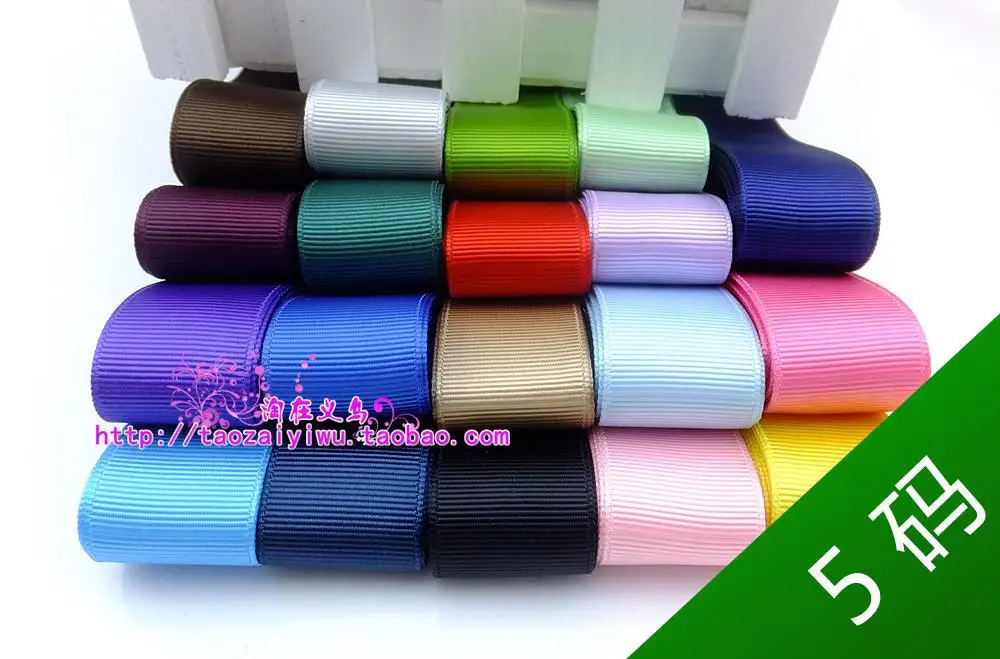 2017 Direct Selling 1-1/2&quot 5yards/lot 25mm Solid Ribbed Children Hair Headdress Bow Ribbon Material Factory Wholesale | Дом и сад