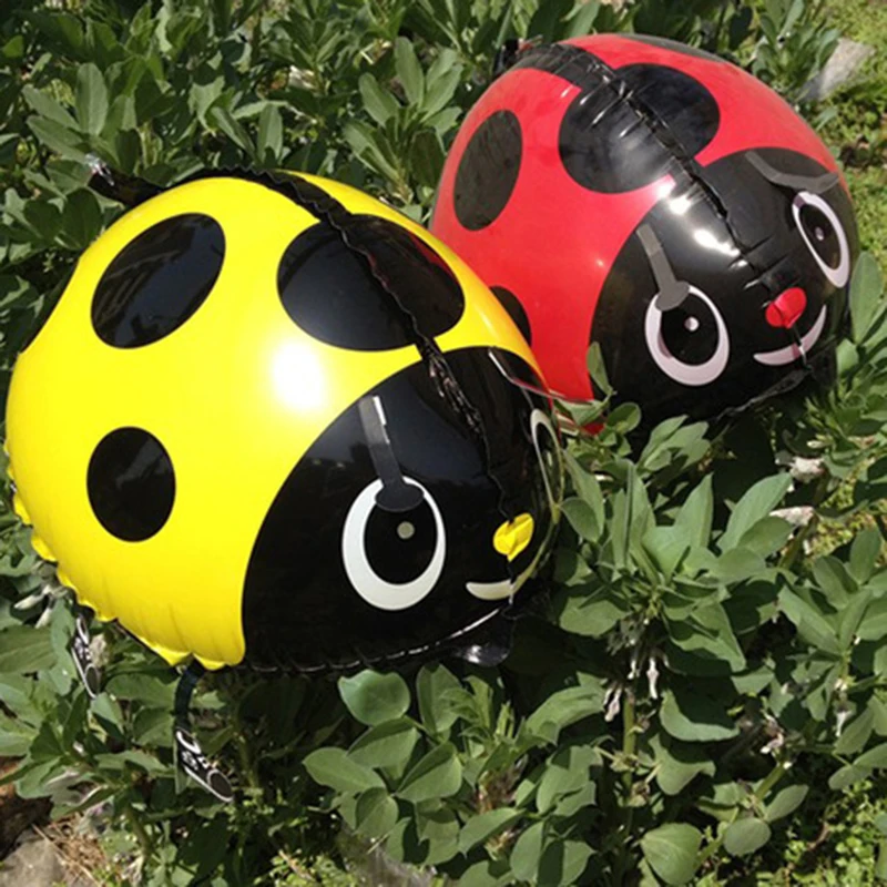 

Walking Balloon Pets Ladybug Obediently Walk Ladybird Animal Shaped Balloon (need filled helium/hydrogen to stand up & led walk)